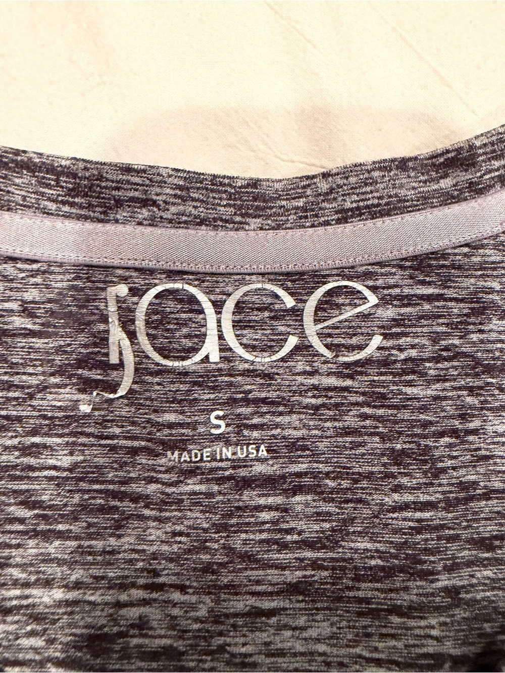 Women's Grey Long-Sleeve V-Neck Performance Top - Picture 3 of 12